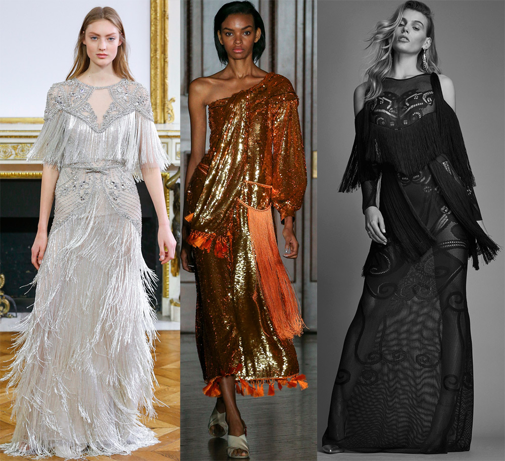 Fringed dresses - current models