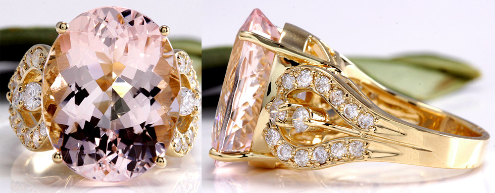 Morganite ring