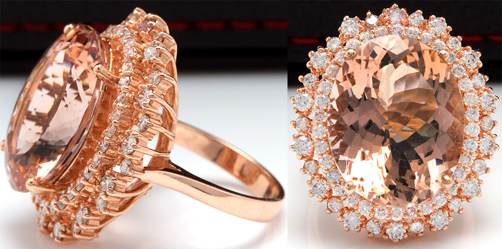 Morganite ring