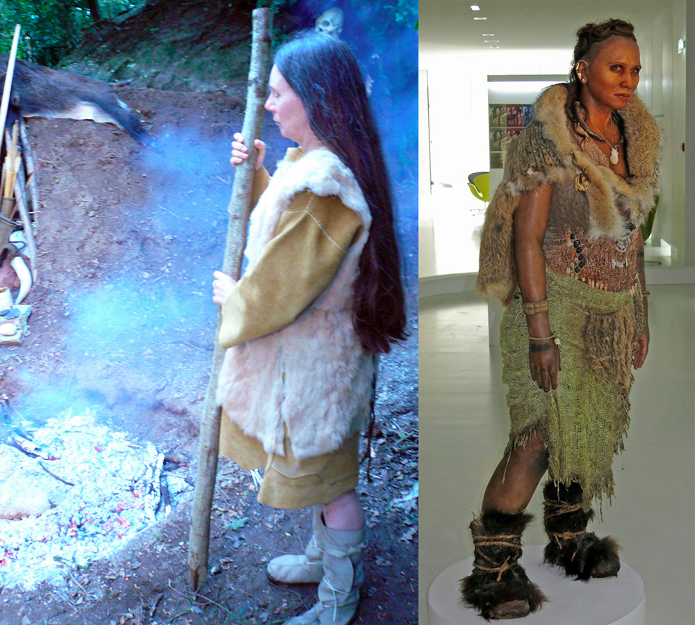 The style of clothing of primitive people