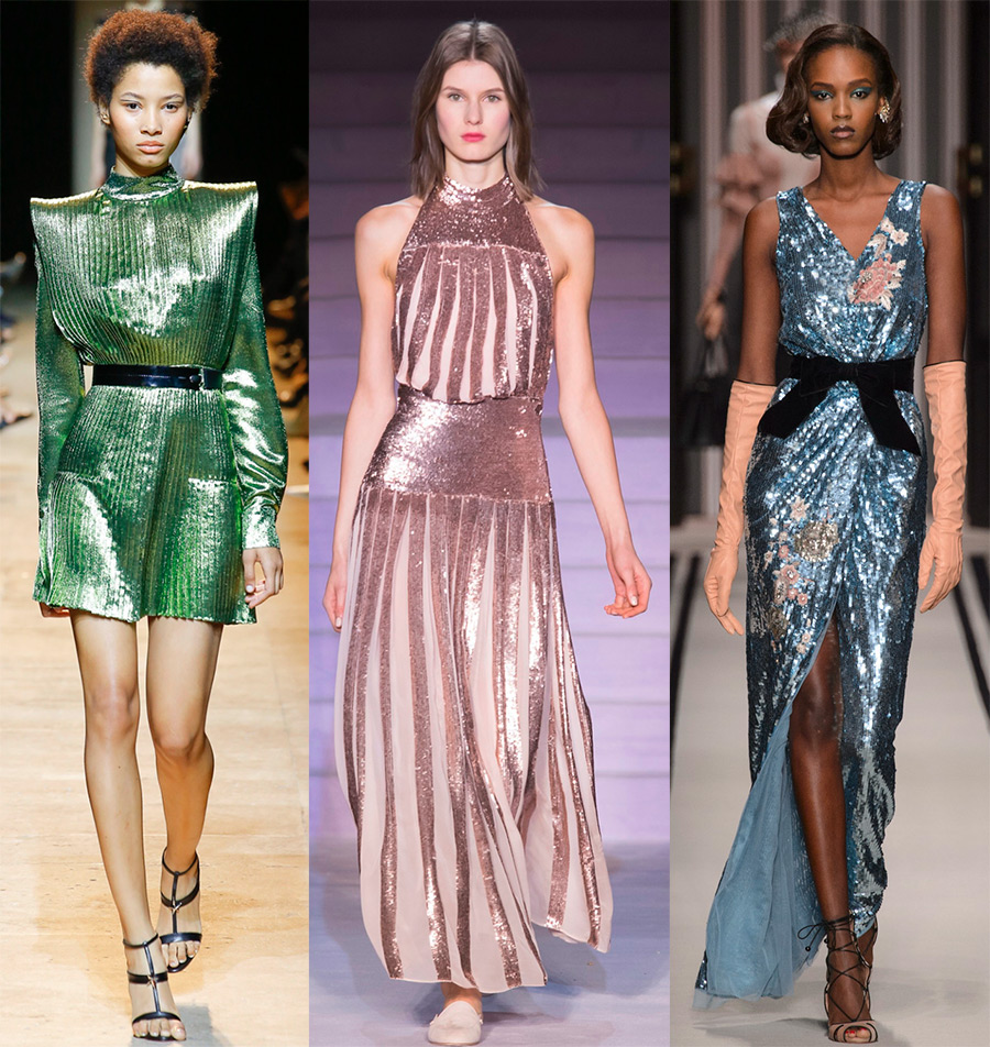 The most beautiful shiny dresses