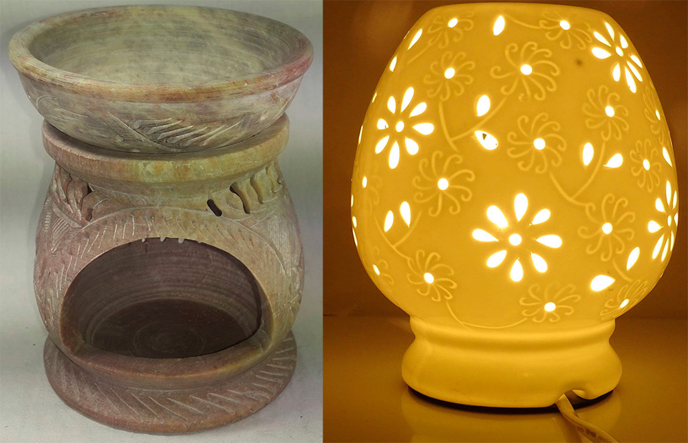 Lampes aromatiques pour huiles essentielles