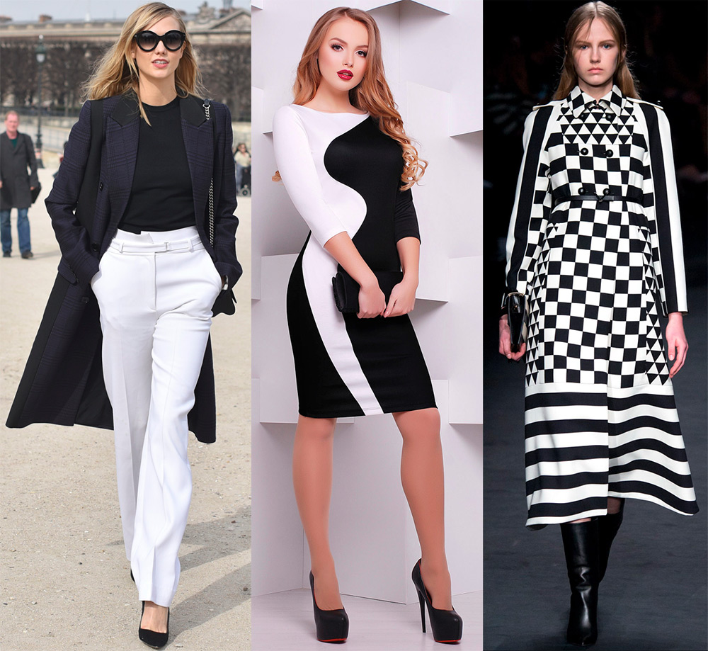 Black and white looks for girls