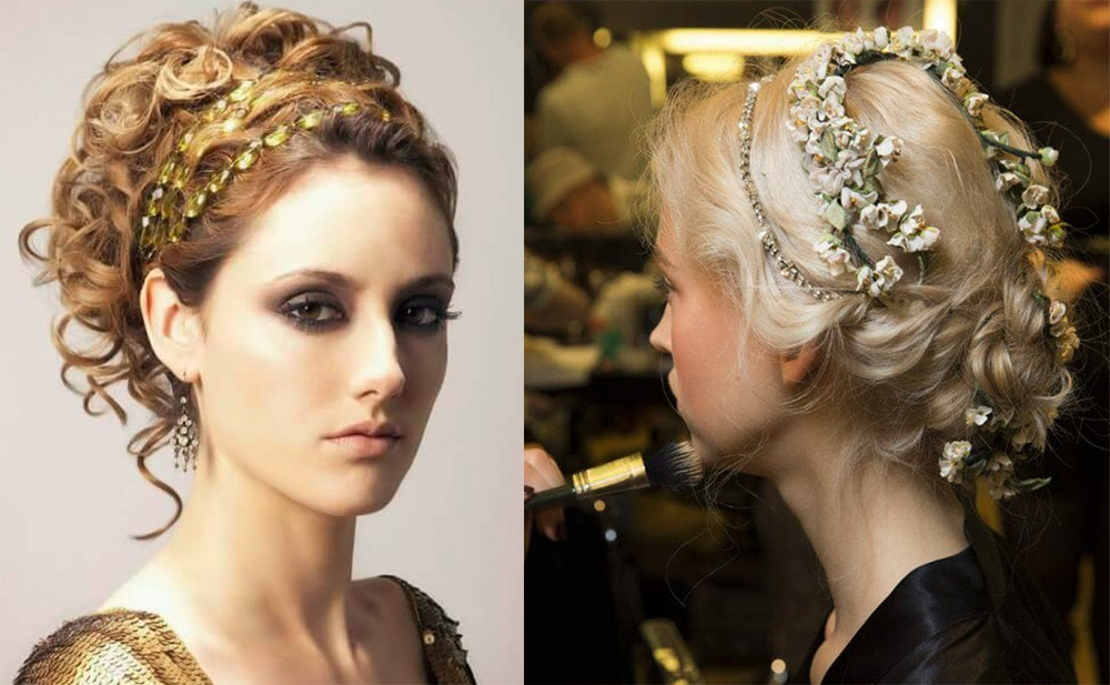 Greek hairstyles for the image of the goddess