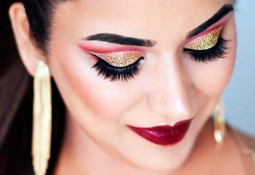 New Year's makeup ideas in photos