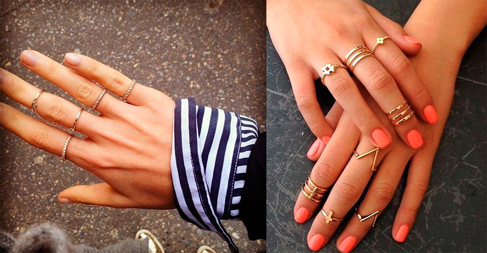 How beautiful to wear multiple rings