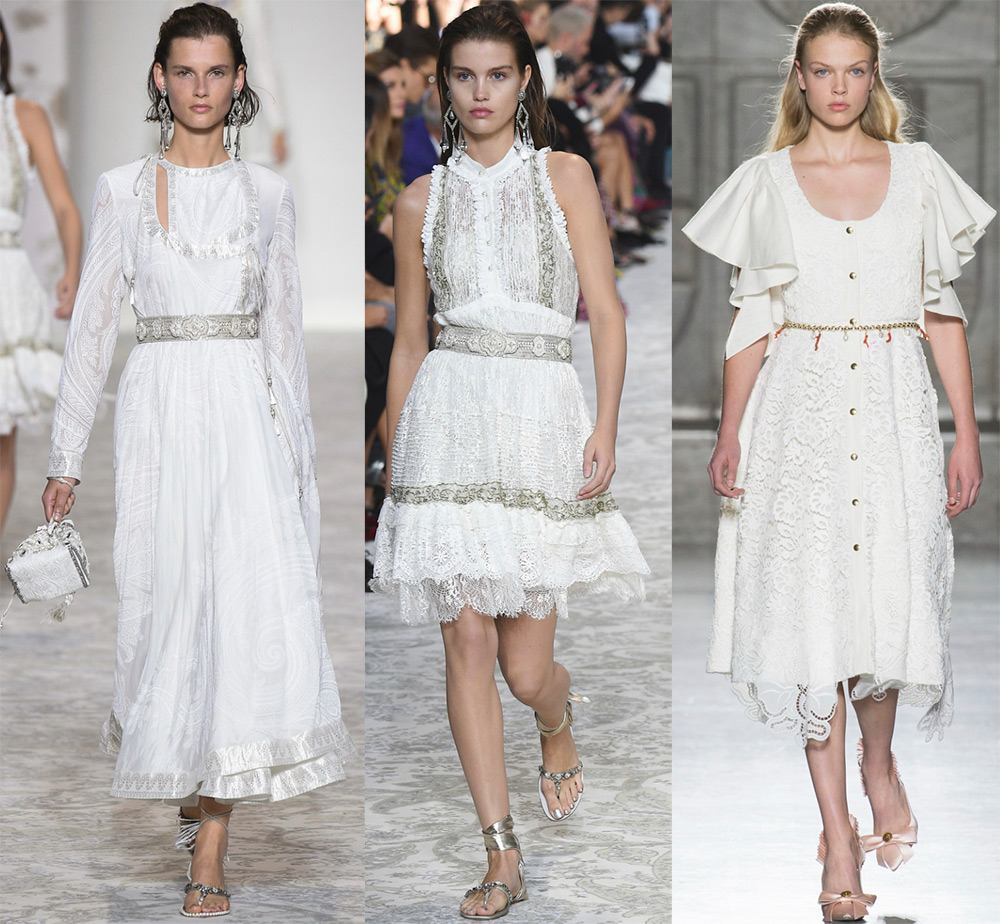 White dresses for spring and summer