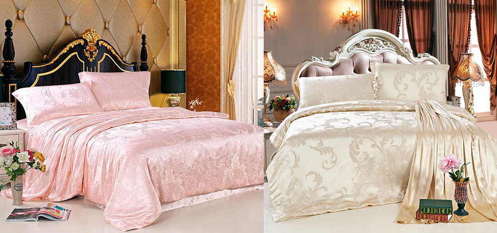 Silk bed linen