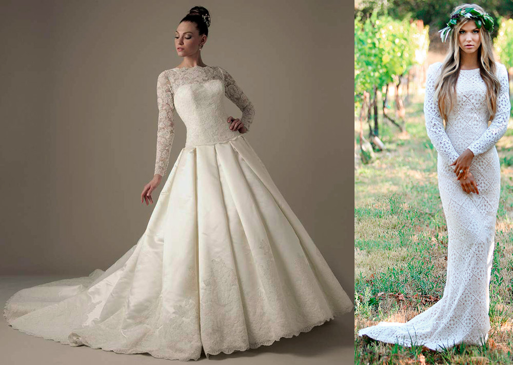 Wedding dresses for the wedding of the Orthodox bride