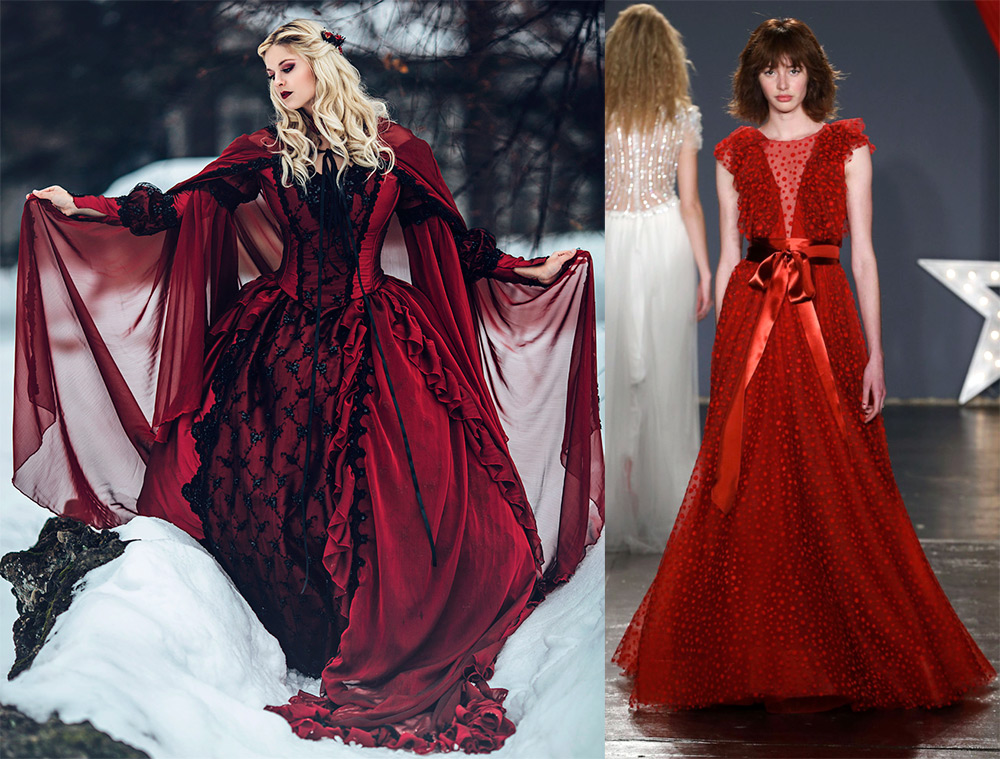 Red wedding dresses