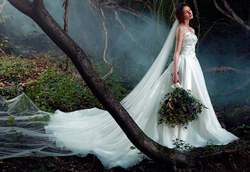 Lush wedding dress - unusual models