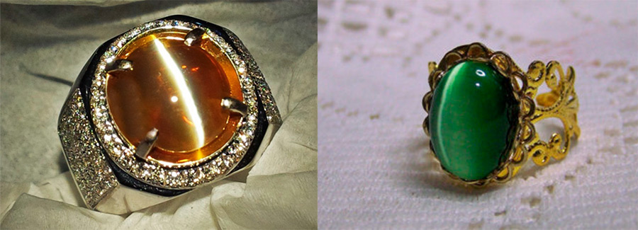 Beautiful rings with a stone