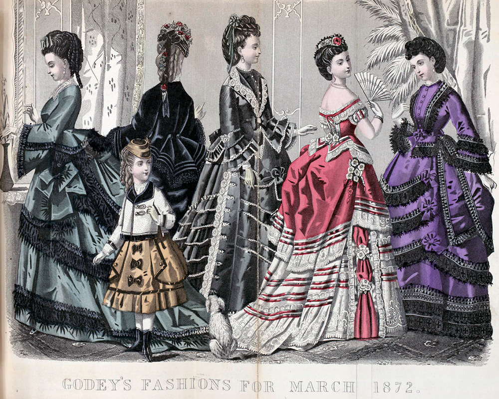 1870 dresses - bustle