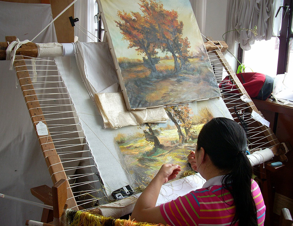 Chinese embroiderer