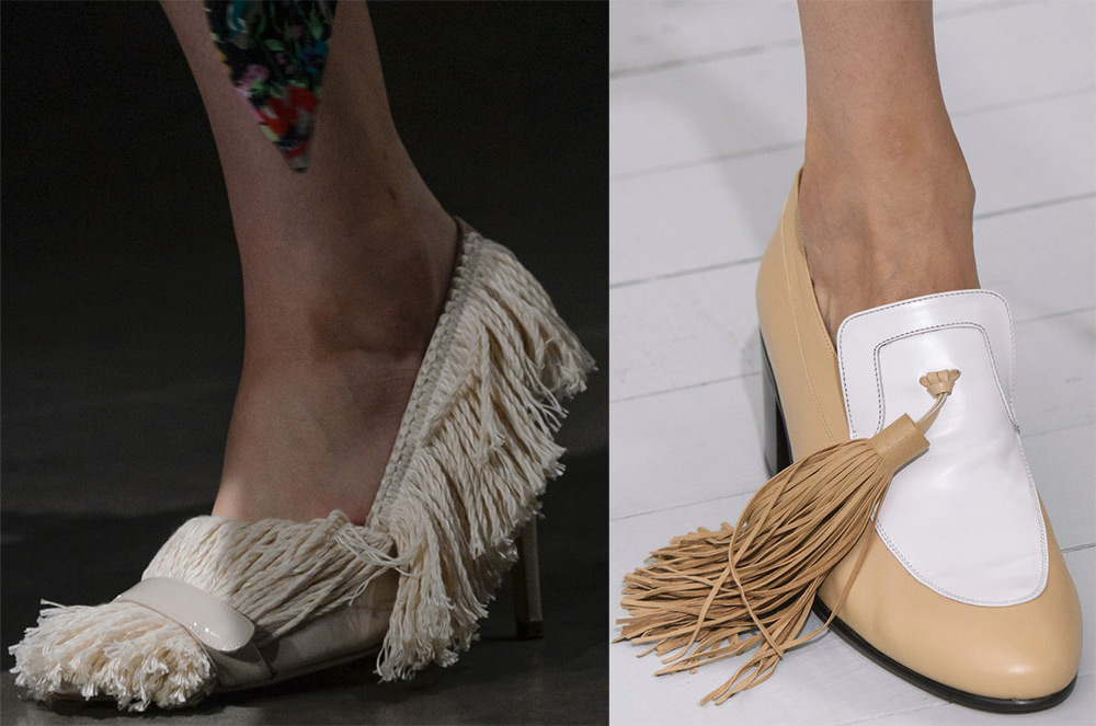 Women's fringed shoes