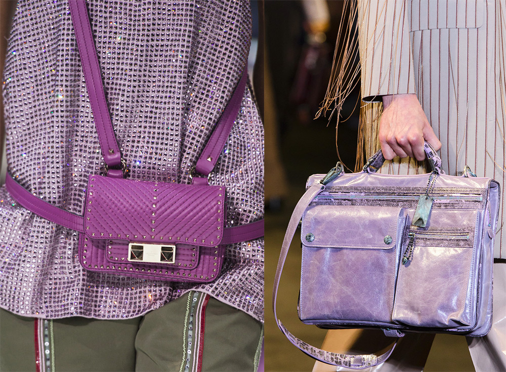 Purple bags