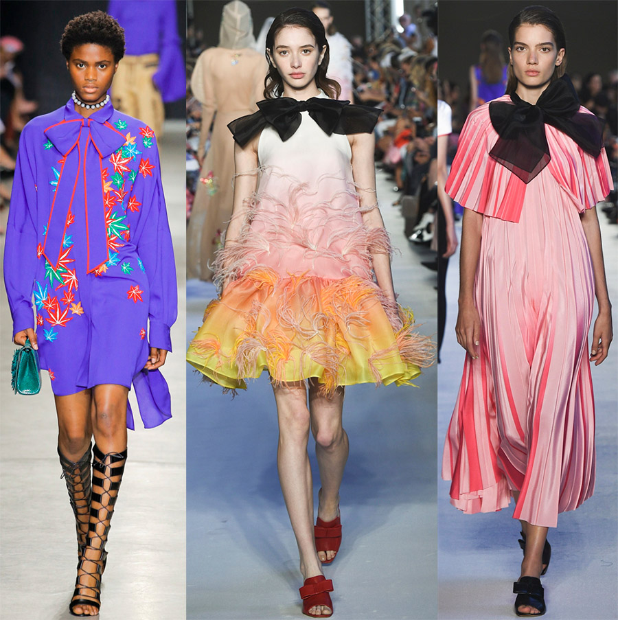 Blouses and skirts with bows for spring-summer 2024