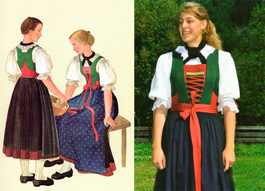 Women's Tyrolean costume