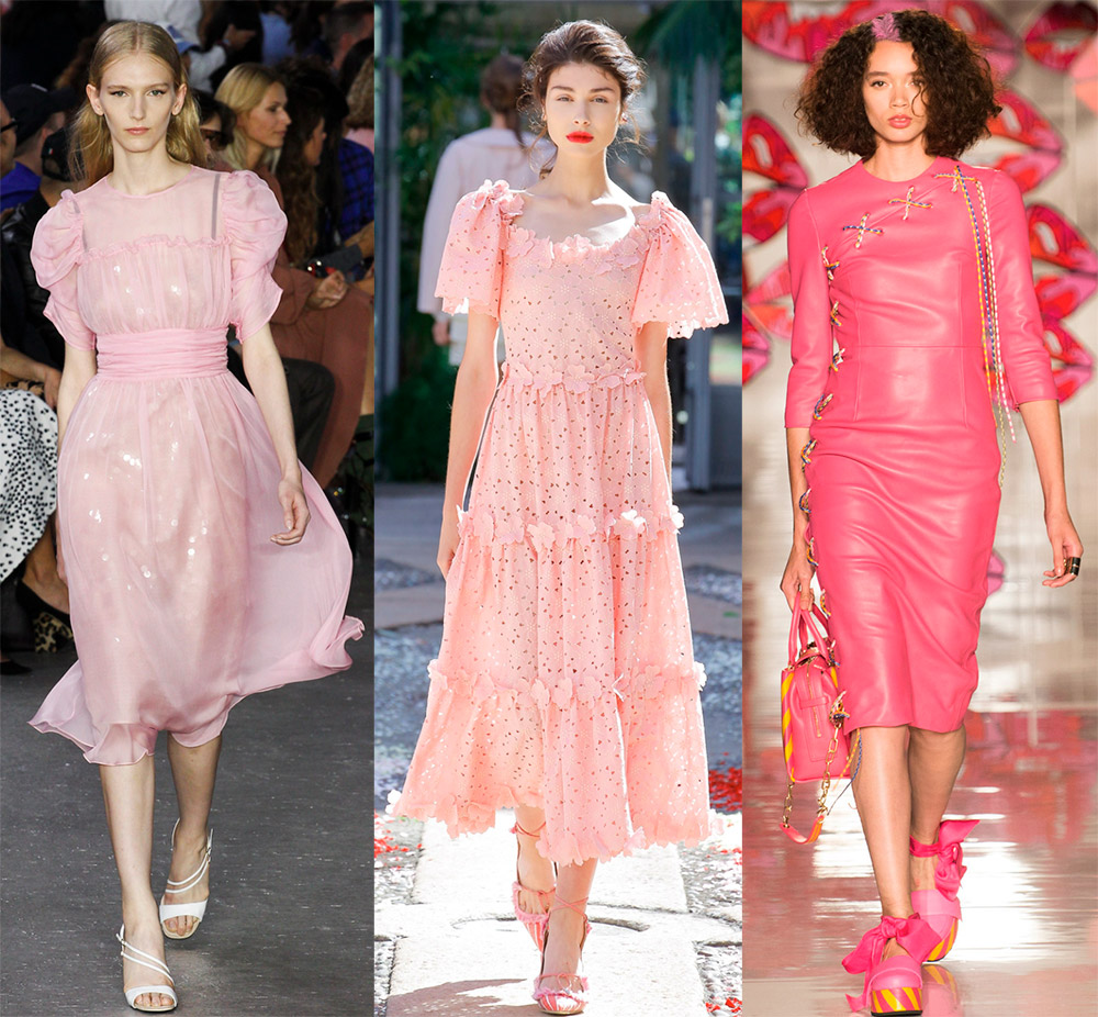 Dresses in pink shades