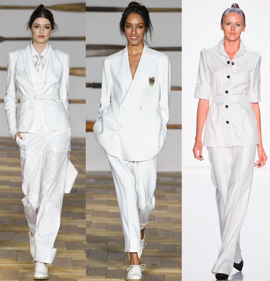 White pant suits 2024