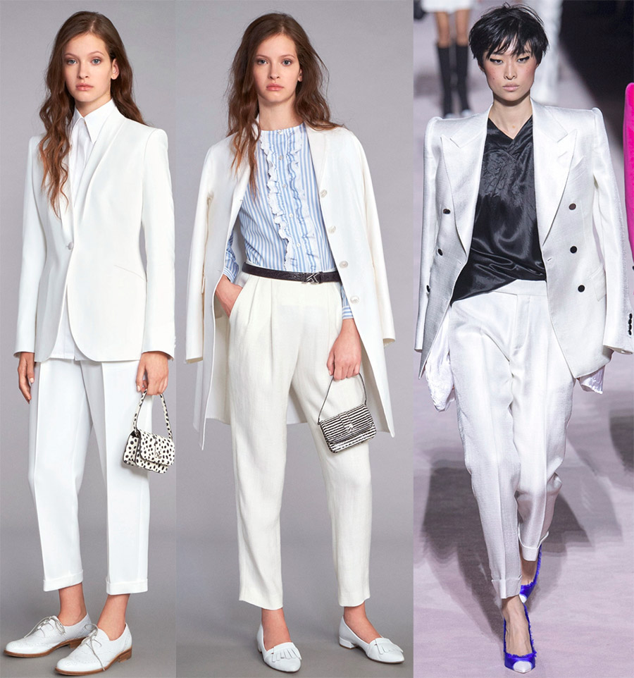 White pant suits 2024