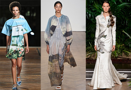 Beautiful landscape prints are a fashion trend