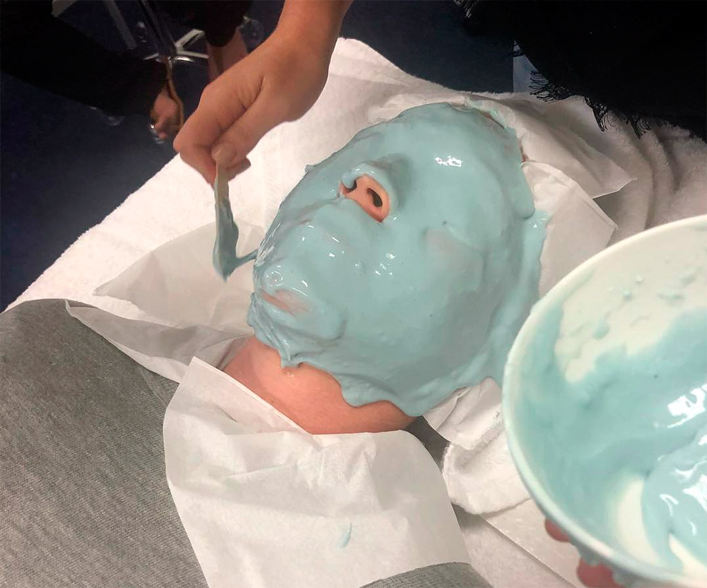 Alginate face mask