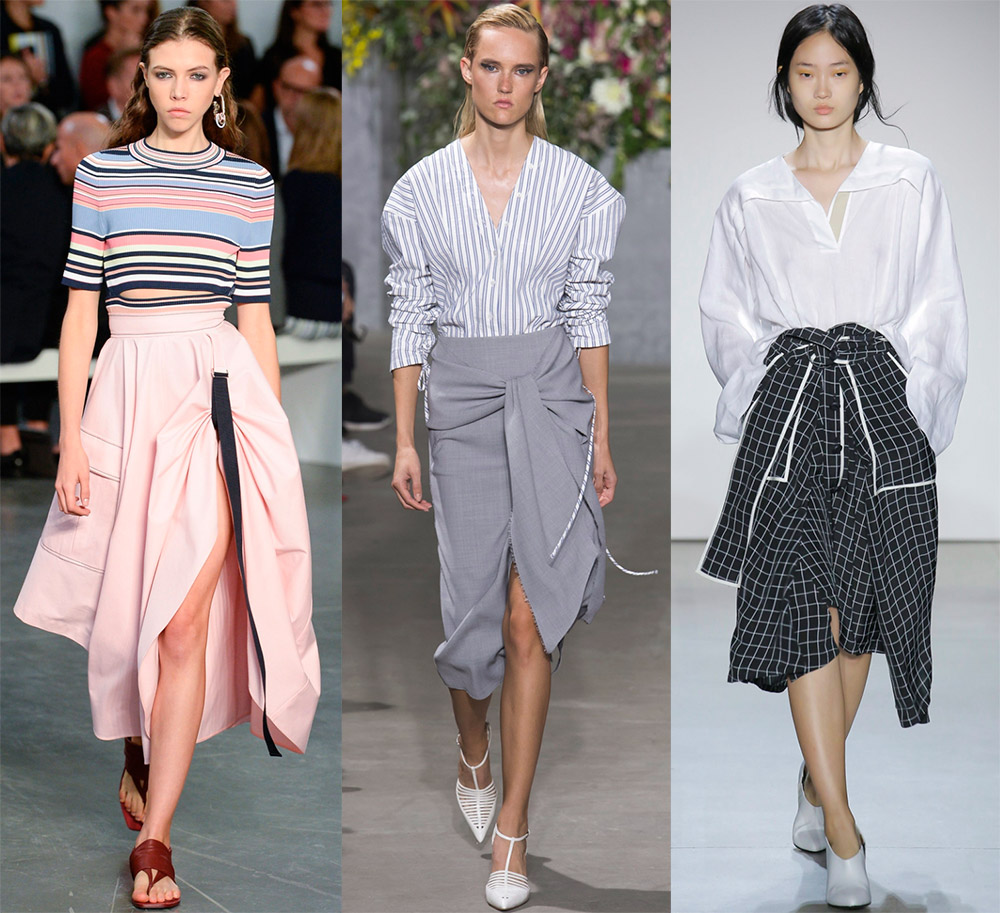 Asymmetrical skirts