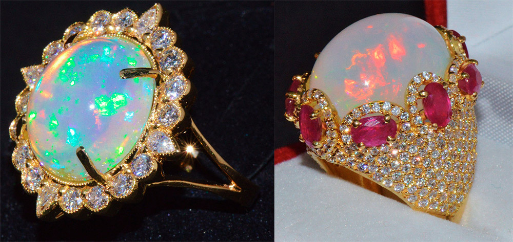 Opal rings