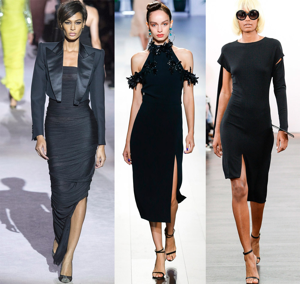 Fashionable black dresses