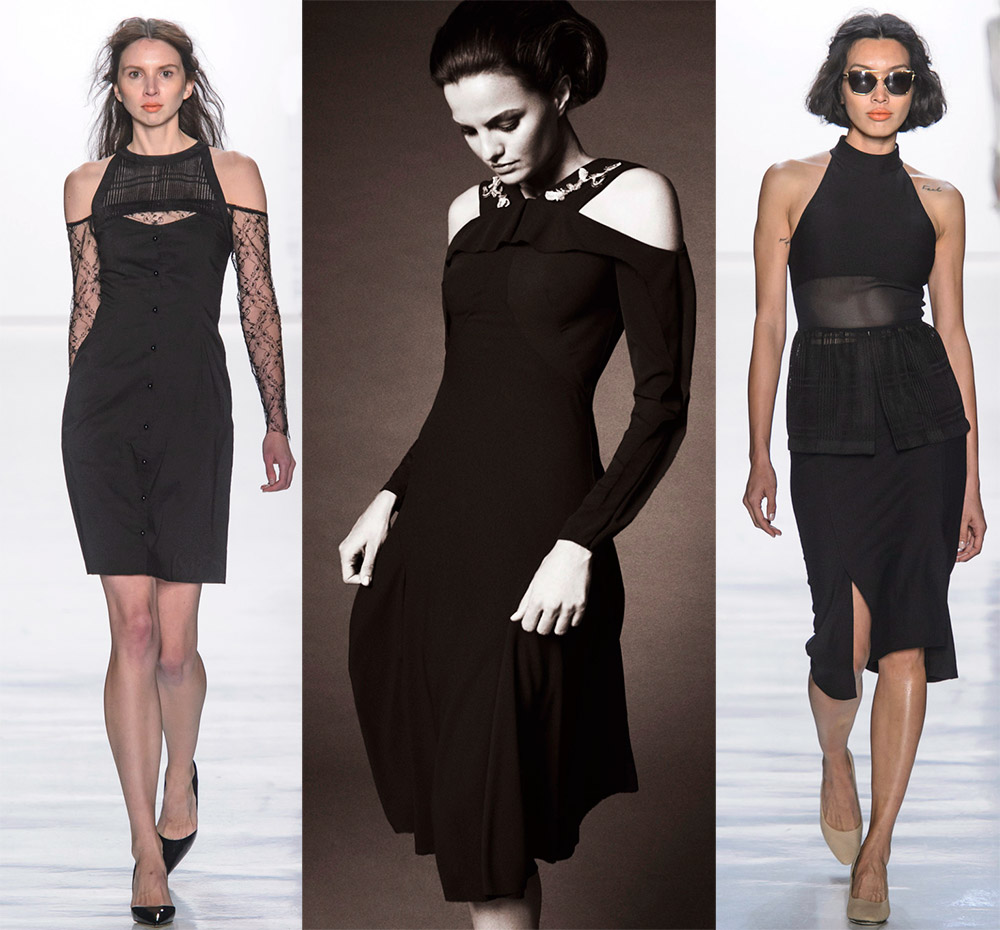 Fashionable black dresses