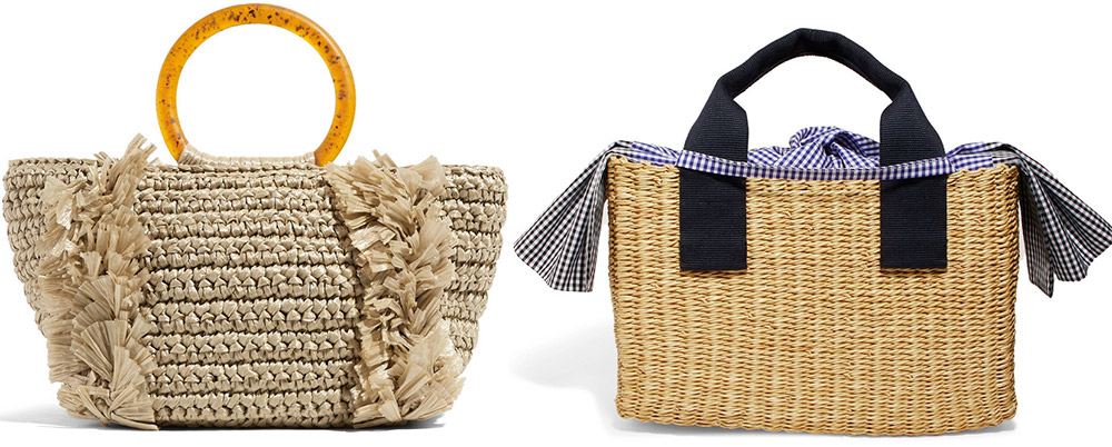 Straw and wicker bags