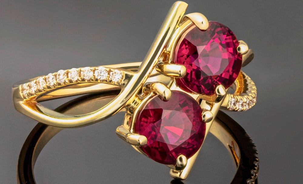 Rhodolite ring