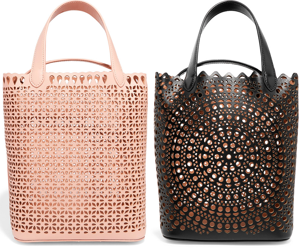 Perforated leather bags - the best models