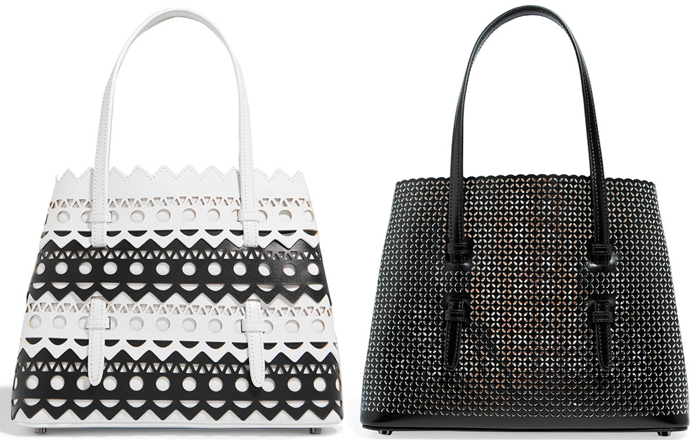 Women's bags with perforation