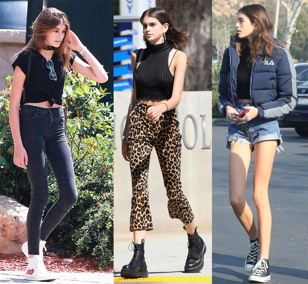 Kaia Gerber's casual style