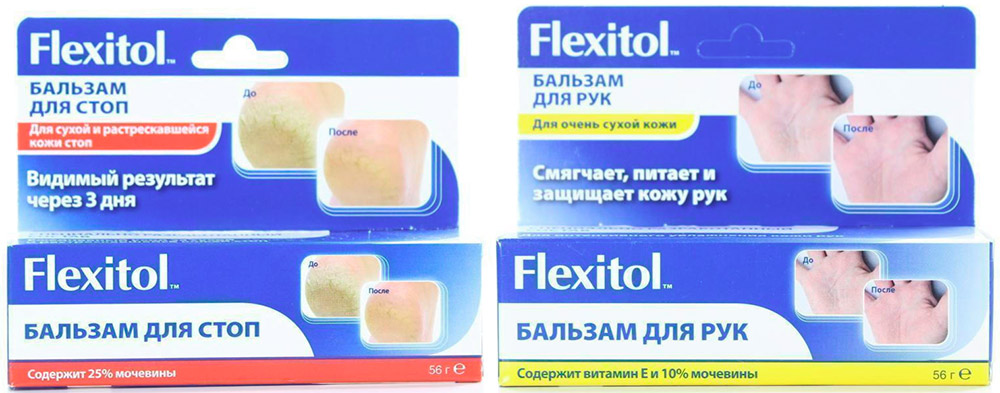 Flexitol for skin of feet and hands