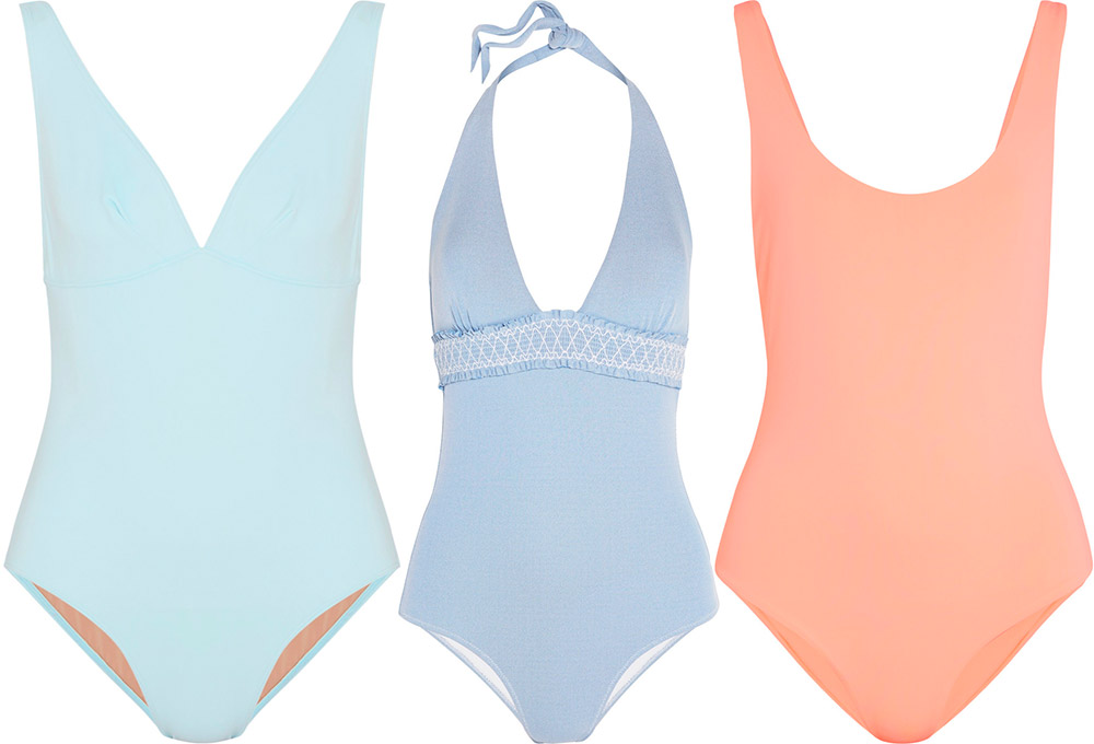 Swimwear in pastel shades