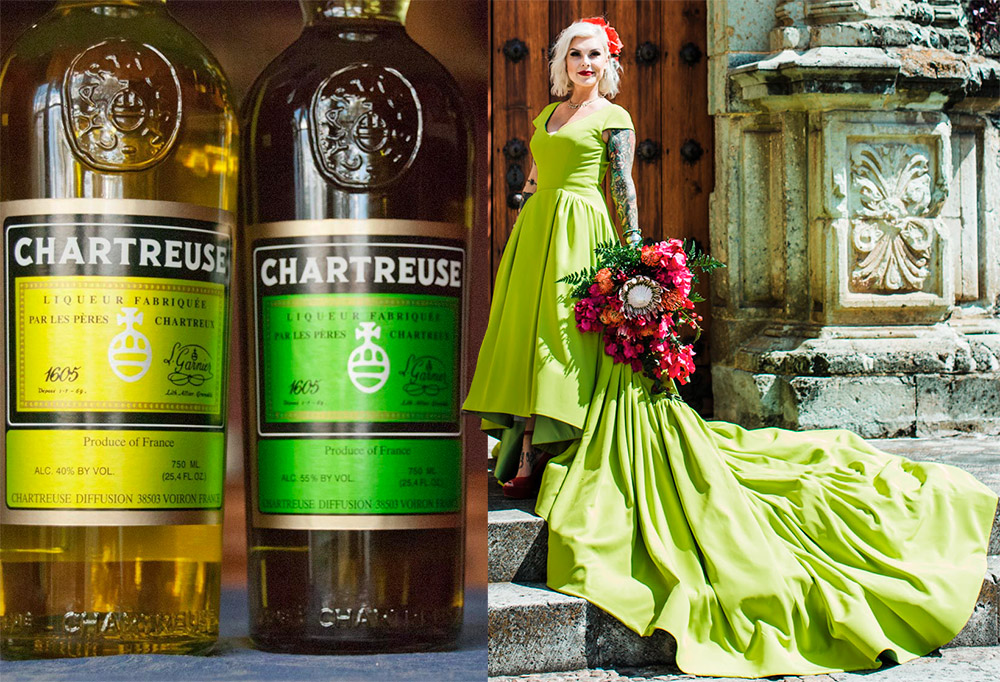 Liqueur Chartreuse and Chartreuse color