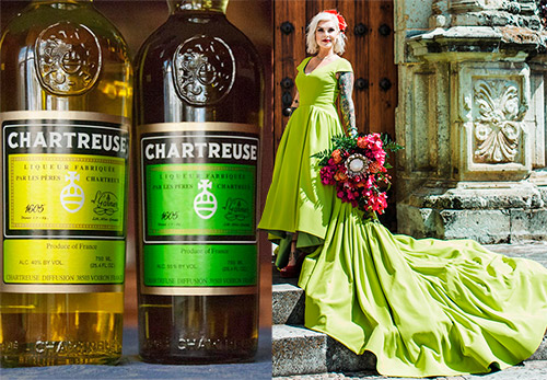 Do you know the color and elite Chartreuse liqueur?