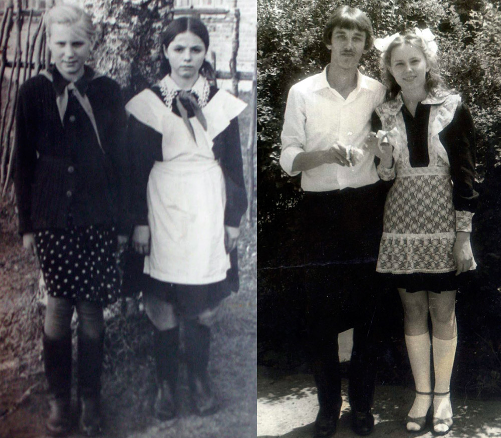 Soviet schoolgirls - uniform