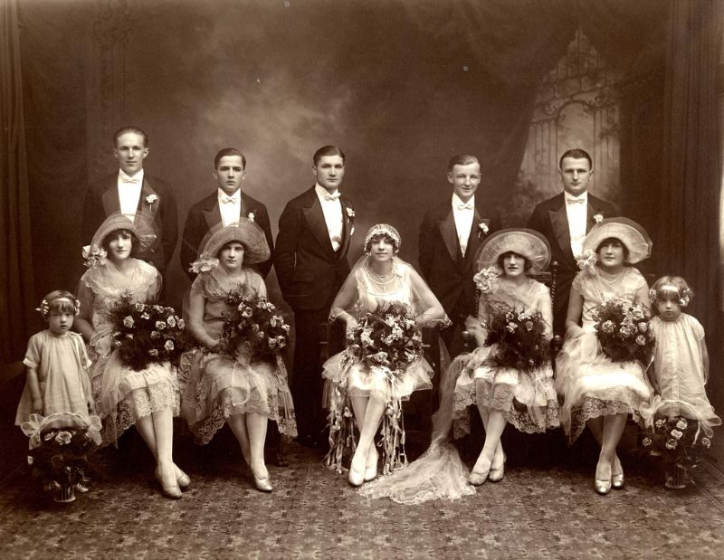 1920s wedding photo