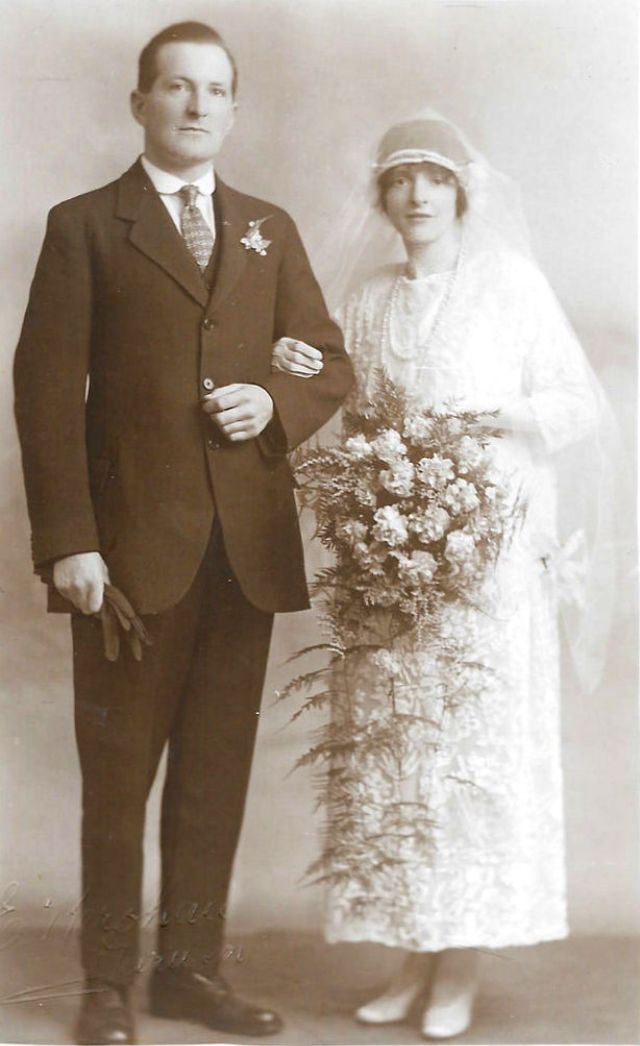 1920s wedding photo