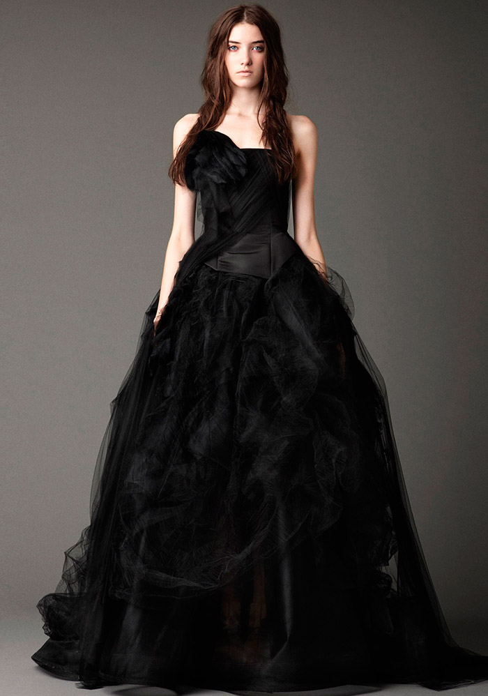 Black bridesmaid dress