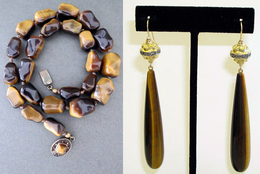 Tiger eye - earrings