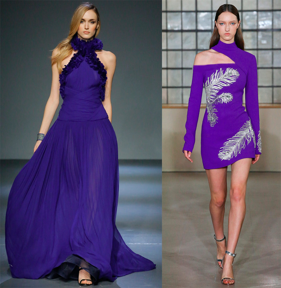 Luxury purple dresses