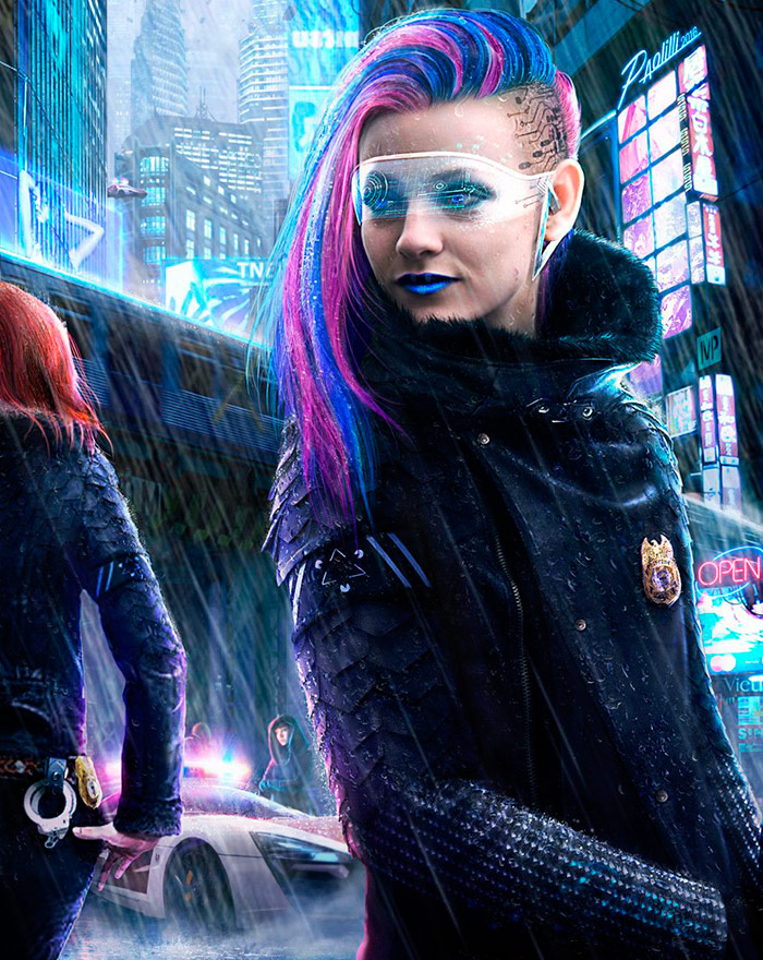 Cyberpunk style in clothes