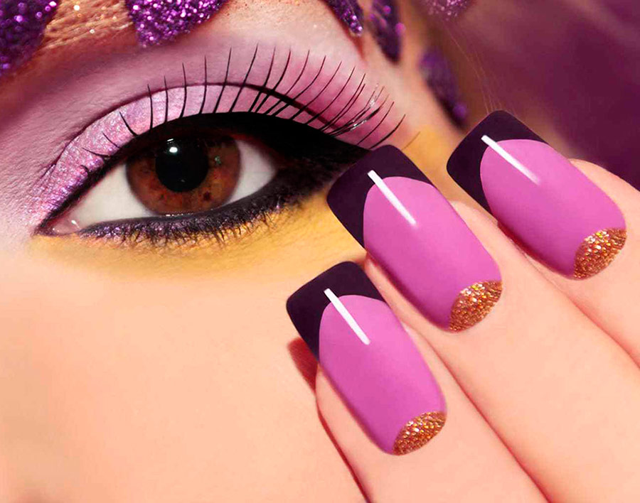 Purple manicure ideas