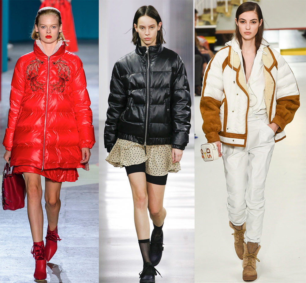 Oversized puffy jackets