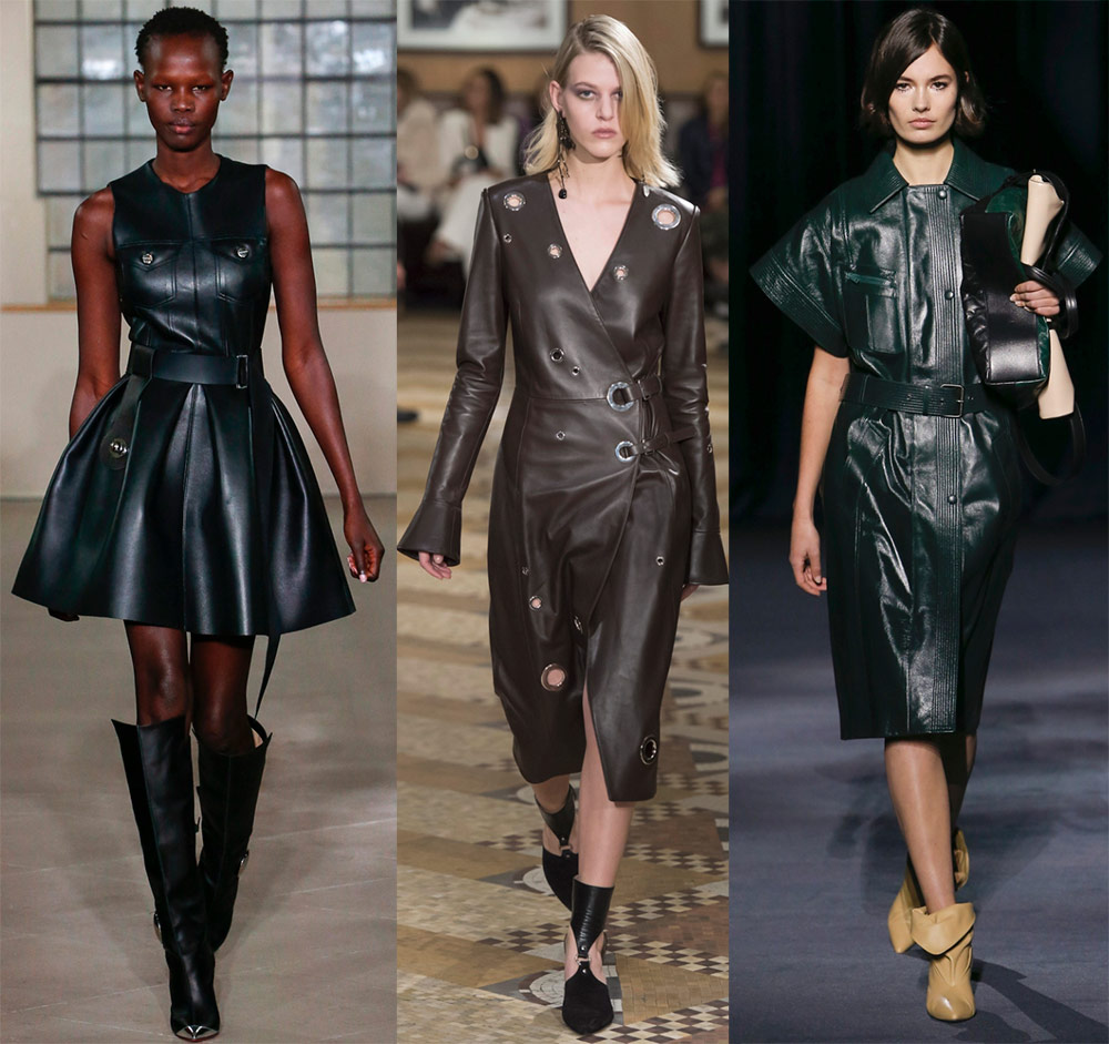 Leather dresses 2024-2025